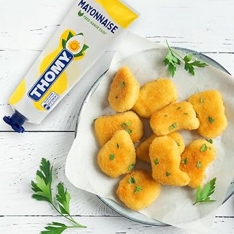 Thomy Mayonnaise, 3 Packs of Mayonnaise Squeeze Tube 265g Each, Ideal for Effortless Spreading and Cooking Long Lasting, Resealable Packaging for Freshness and Convenience at Home or On the Go