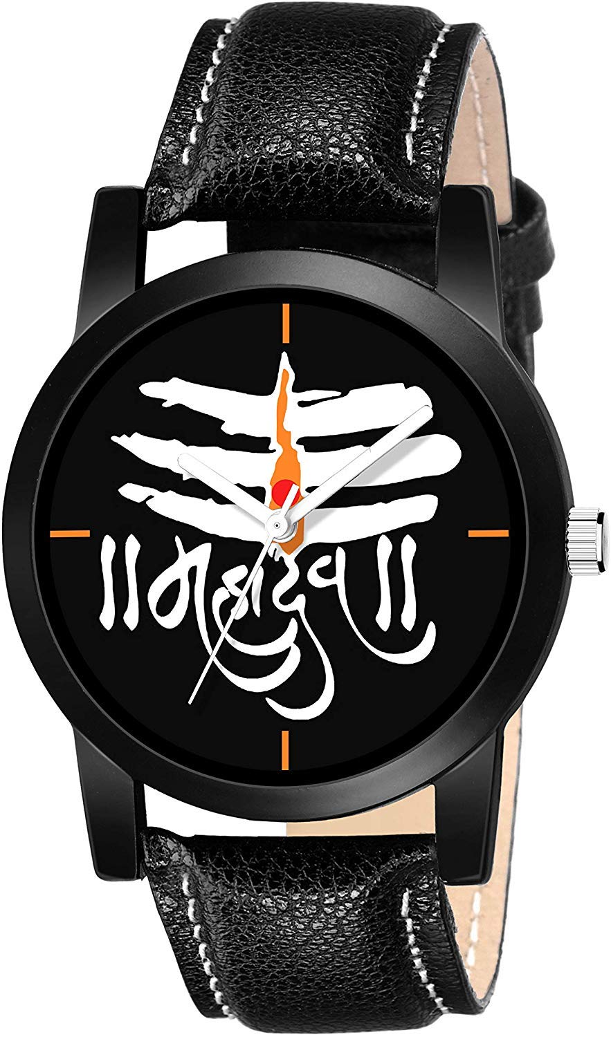 The ShopoholicAnalogue Black Mahadev Dial Men's Watch(Black Mahadev)