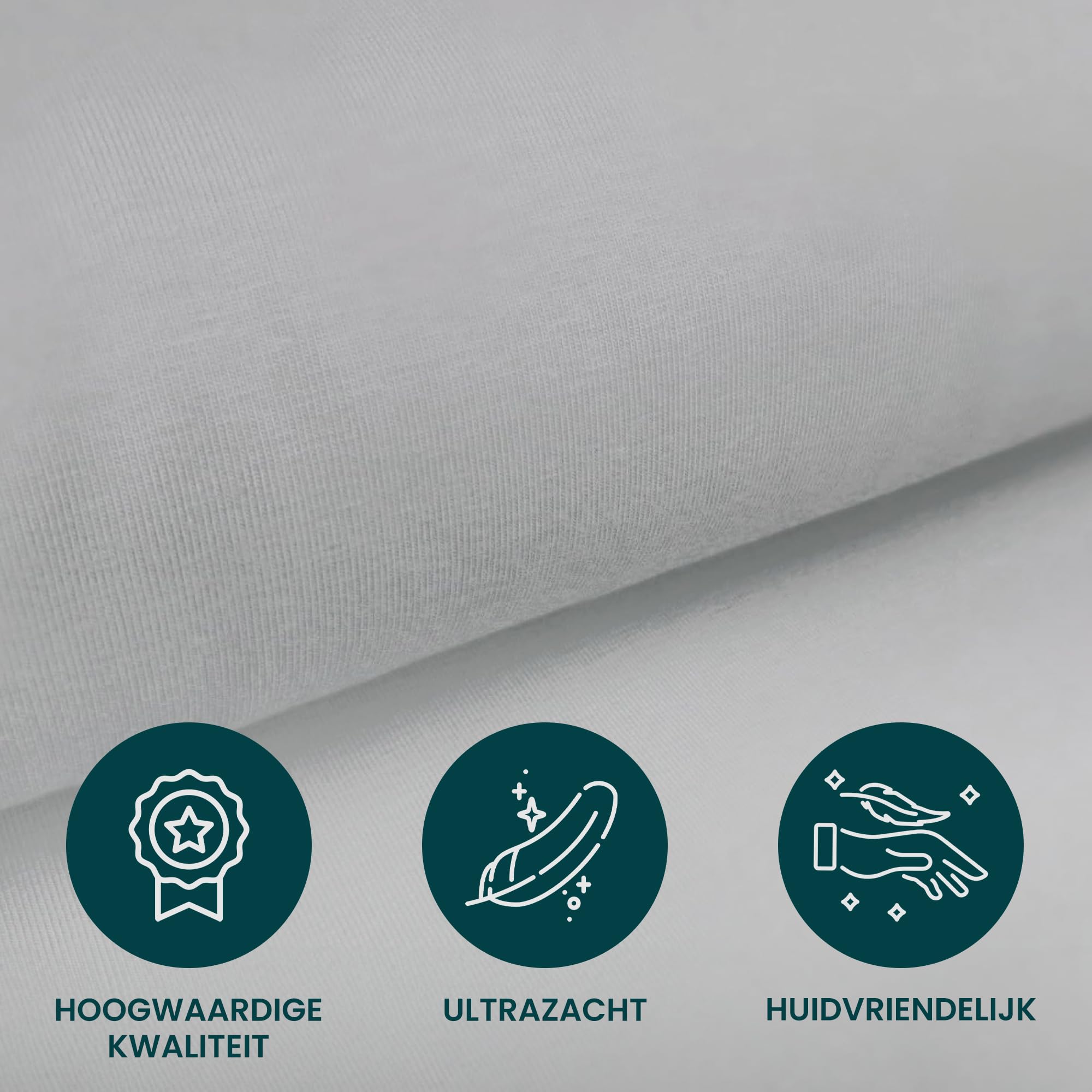 Bettlaken Wohnwagen Queensbett - 3er Set - 1 Molton, 2 Spannbettlaken - Grau- Bettlaken aus hochwertiger Baumwolle -Oeko-TEX - Multi-Stretch-Spannbettlaken für Wohnmobil und Wohnwagen
