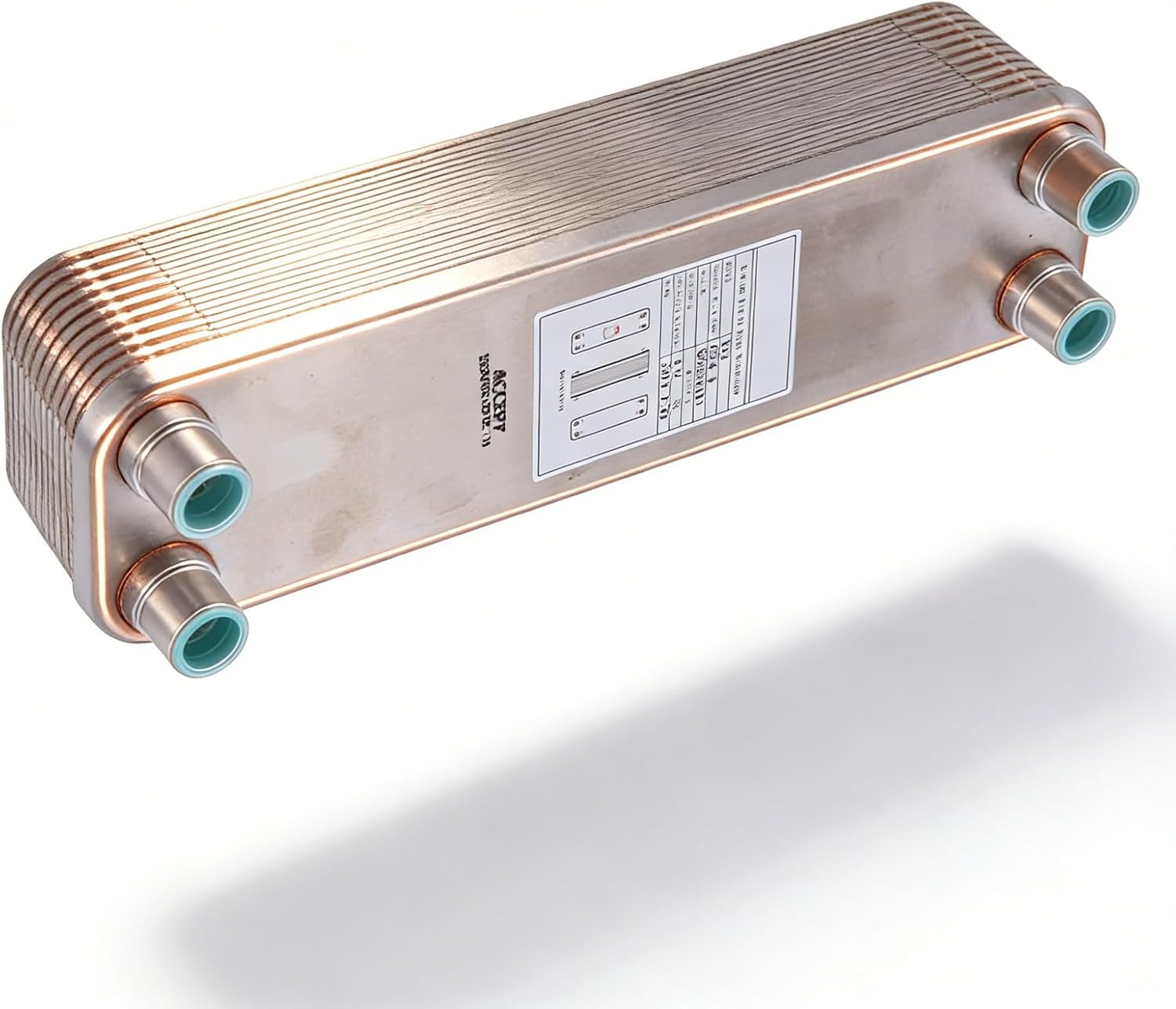 Plate Heat Exchanger Stainless Steel Brazed 4.5MPa Wort Chiller for Beer Water Laboratory - Durable Copper Brazing, Compact Design, Efficient Cooling for Homebrew