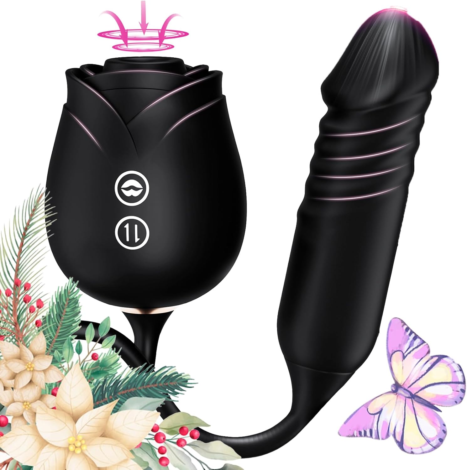 Suction Rose Adult Tool for Women, Roses Toy Clitioral Sucker Power Vibratiers for Women Today Adult Viboators 10 Speed Adult Toys Automatic Electric Adult Toys Machine K1033
