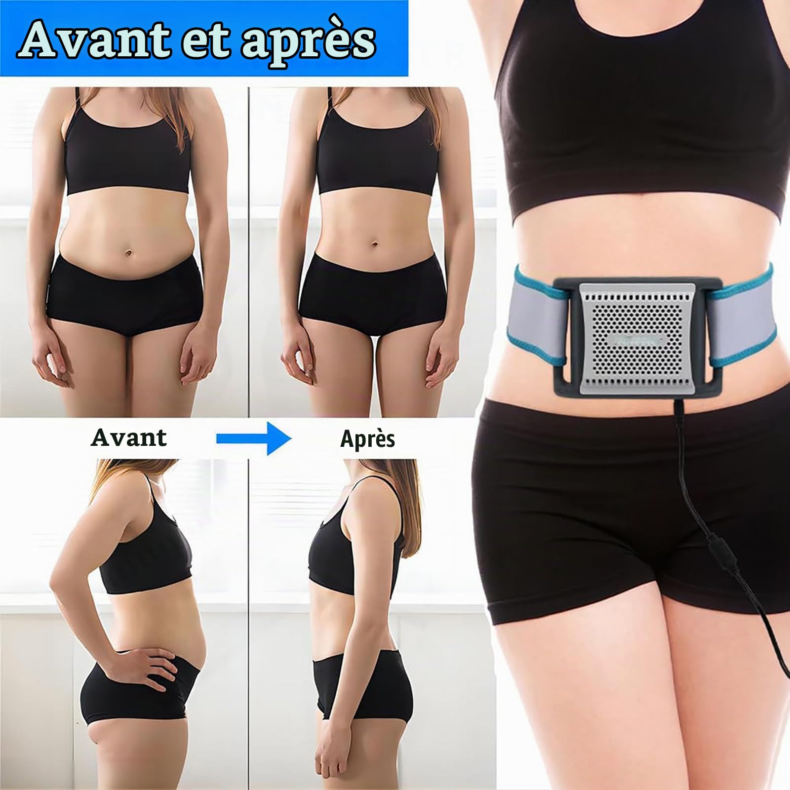 CongéLateur De Graisse Domestique, Machine De Remodelage Corporel par Cryolipolyse, Minuterie 30min/60min, BrûLeur De Graisse Abdominale, pour Abdomen, Bras, Cuisses, pour Hommes Et Femmes