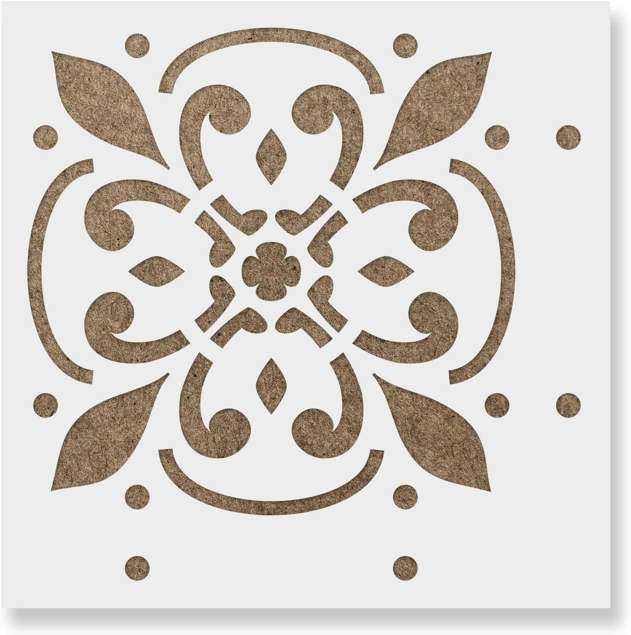 Icarus Tile Stencil Kitchen Backsplash, Furniture Stencils, Peel and Stick Tile