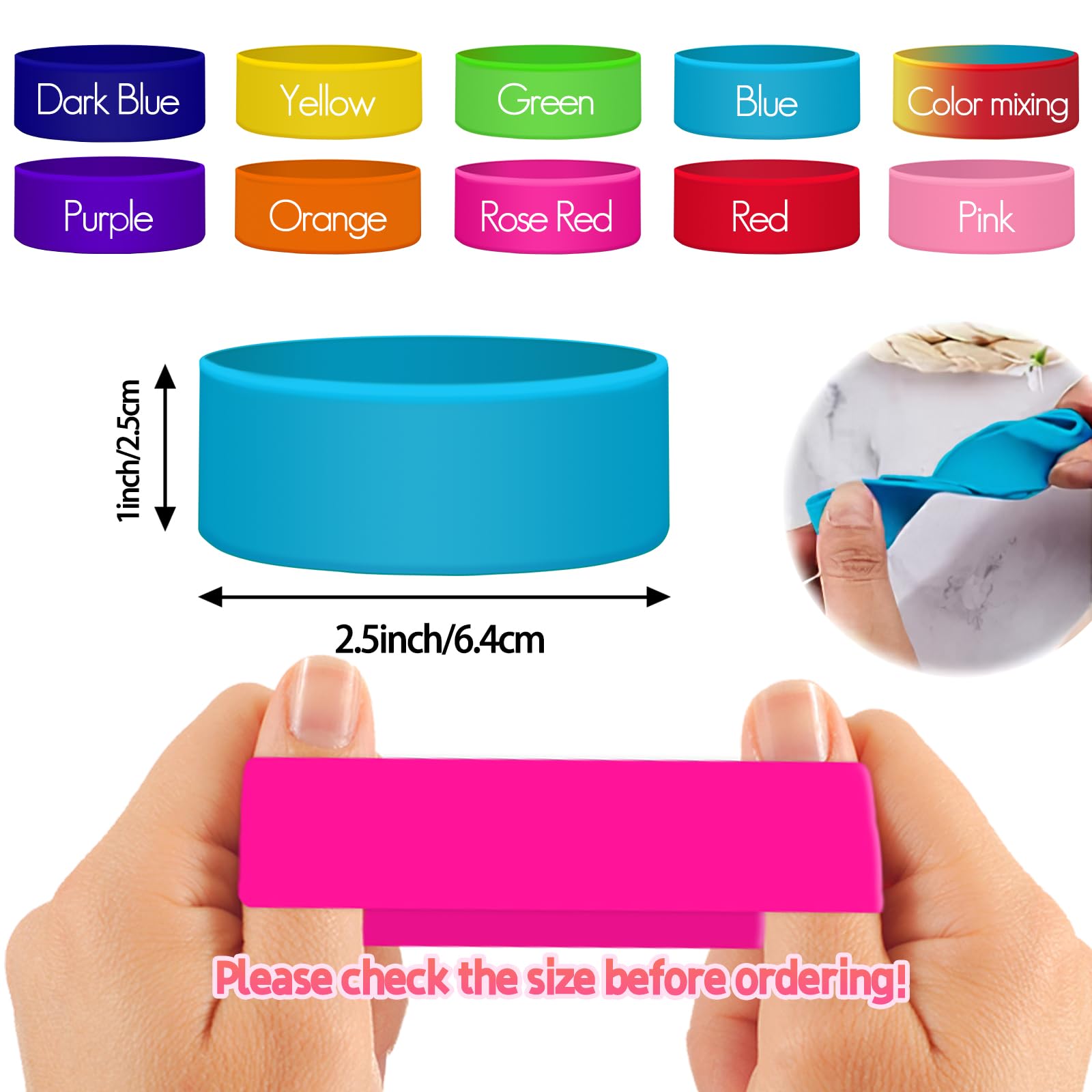 Personalized Baby Bottle Labels for Daycare School Custom Kids Water Bottle Name Bands Customized Engraved Reusable Silicone Cup Strap Labels Waterproof 1-15 PCS