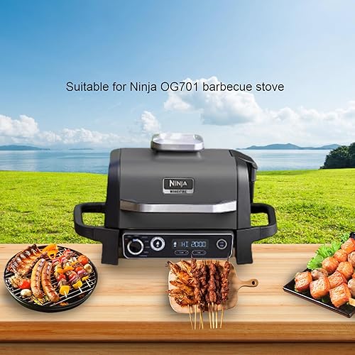 Miniatura 4 de Paquete de 40 bandejas de goteo de aluminio para Ninja OG701 Woodfire bandeja de grasa para parrilla al aire libre, bandeja de goteo, también