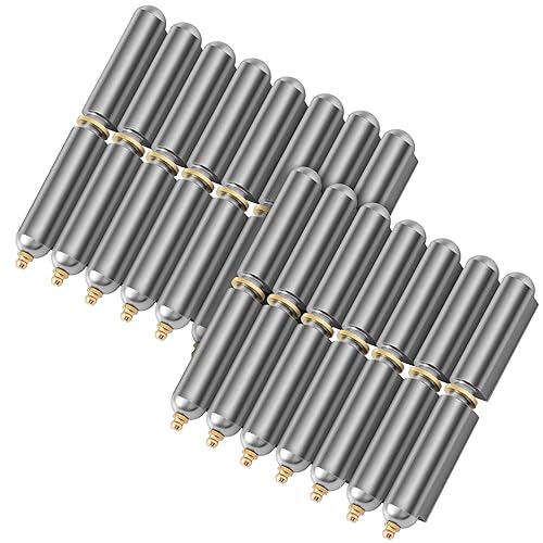 Miniatura 9 de Zonon 10 Piezas Bisagras de Barril Soldables de Acero al Carbono de 3 Pulgadas para Barbacoa Ahumador Bala Soldable Bisagra de Bala Bisagras