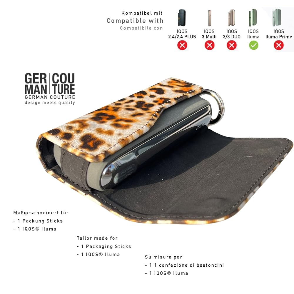 Porta HEETS GC German Couture - Custodia Metallo E Pelle Premium - Capienza 22 Bastoncini - Design Vintage - Foto 4