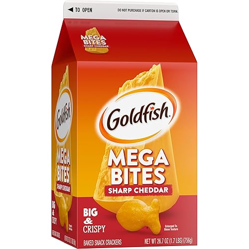 Vista 47 de Pepperidge Farm Goldfish Galletas horneadas, queso cheddar, 1 onza, paquete de 60