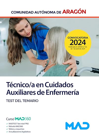 Técnico-a en Cuidados Auxiliares de Enfermería de la Comunidad Autónoma de Aragón. Test del Temario