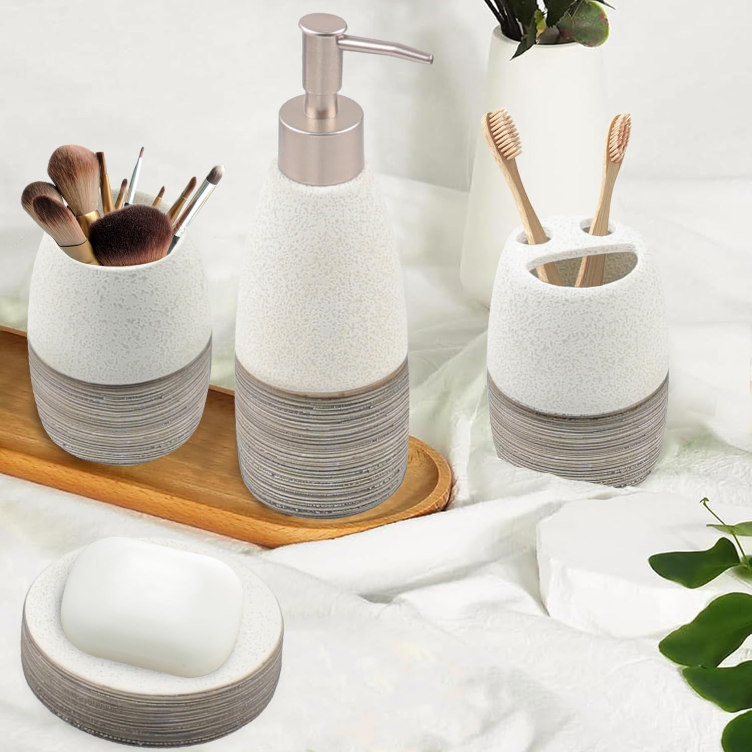 Bathroom Accories Set, Ceric Bathroom Decor Accory,