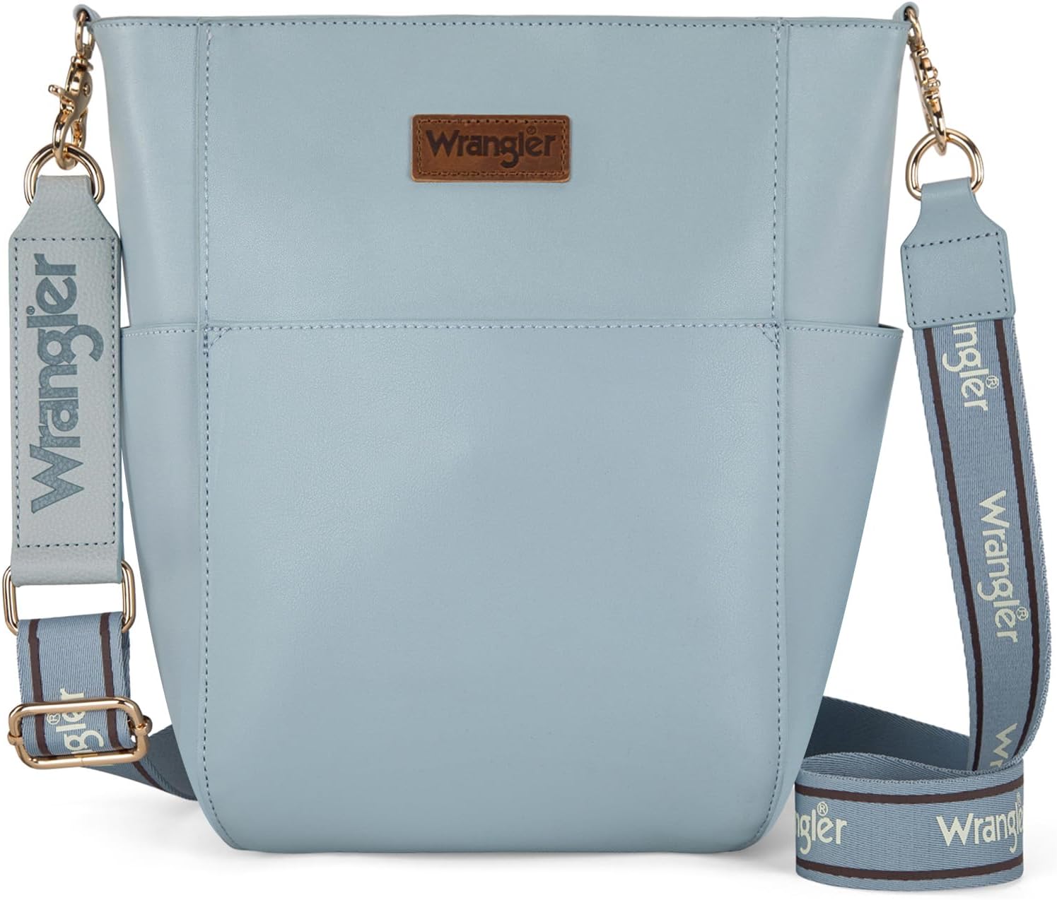 Wrangler Large Crossbody Bag for Women Vegan Leather Cross Body Purse with Guitar Strap