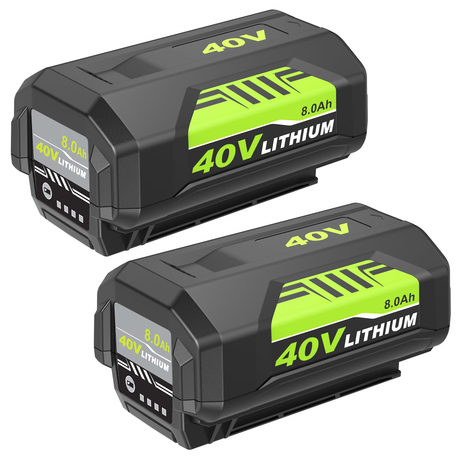 2Pack Upgraded to 8000mAh Battery Replacement for Ryobi 40V Battery Lithium