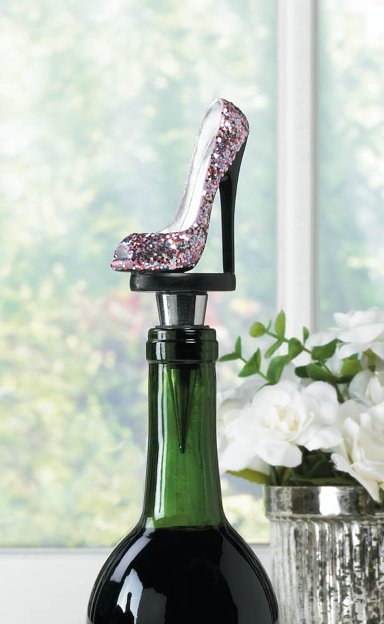 Smart Living Company - Tapón para Botella de Vino, Metal, Multicolor, 11 x 4,2 x 2,5 cm