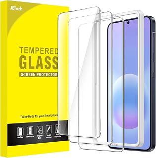JETech Screen Protector for Samsung Galaxy A57, 3-Pack | HD Clear, Fingerprint ID Compatible, Anti-Scratch Glass