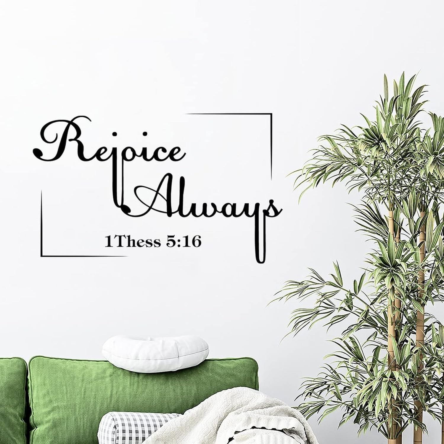 Amazon.com: Wall Sticker Vinyl Rejoice Always 1 Thess 5:16 Wall Decals ...