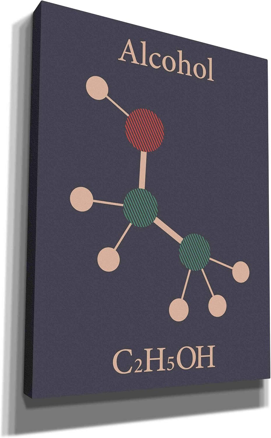 Epic Graffiti 'Alcohol Molecule' Canvas Wall Art, 12"x16"