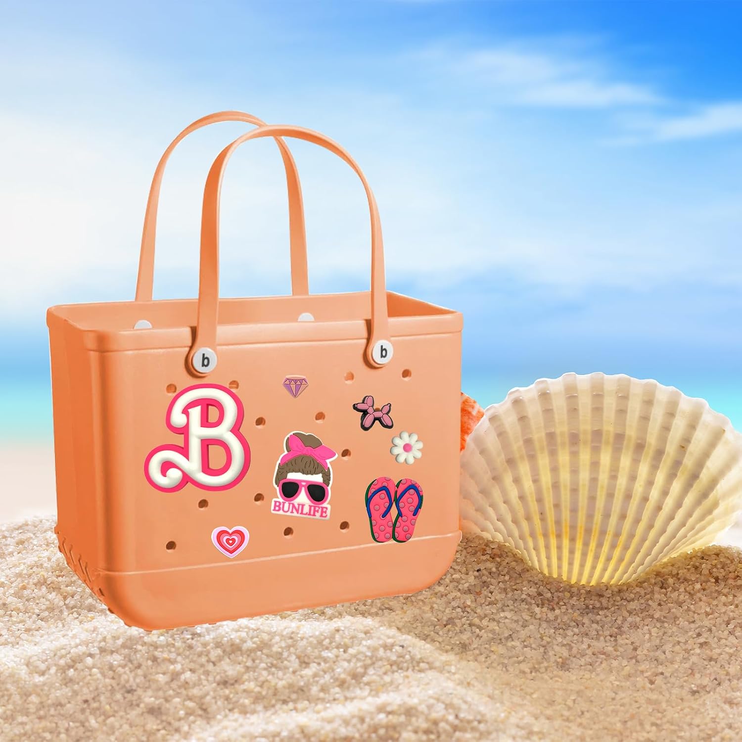 Letter Charms for Bogg Bag, Beach Bogg Bag Accessories Inserts, Bogg Bag Initial Charms with A-Z, Bogg Bag Attachments image 3