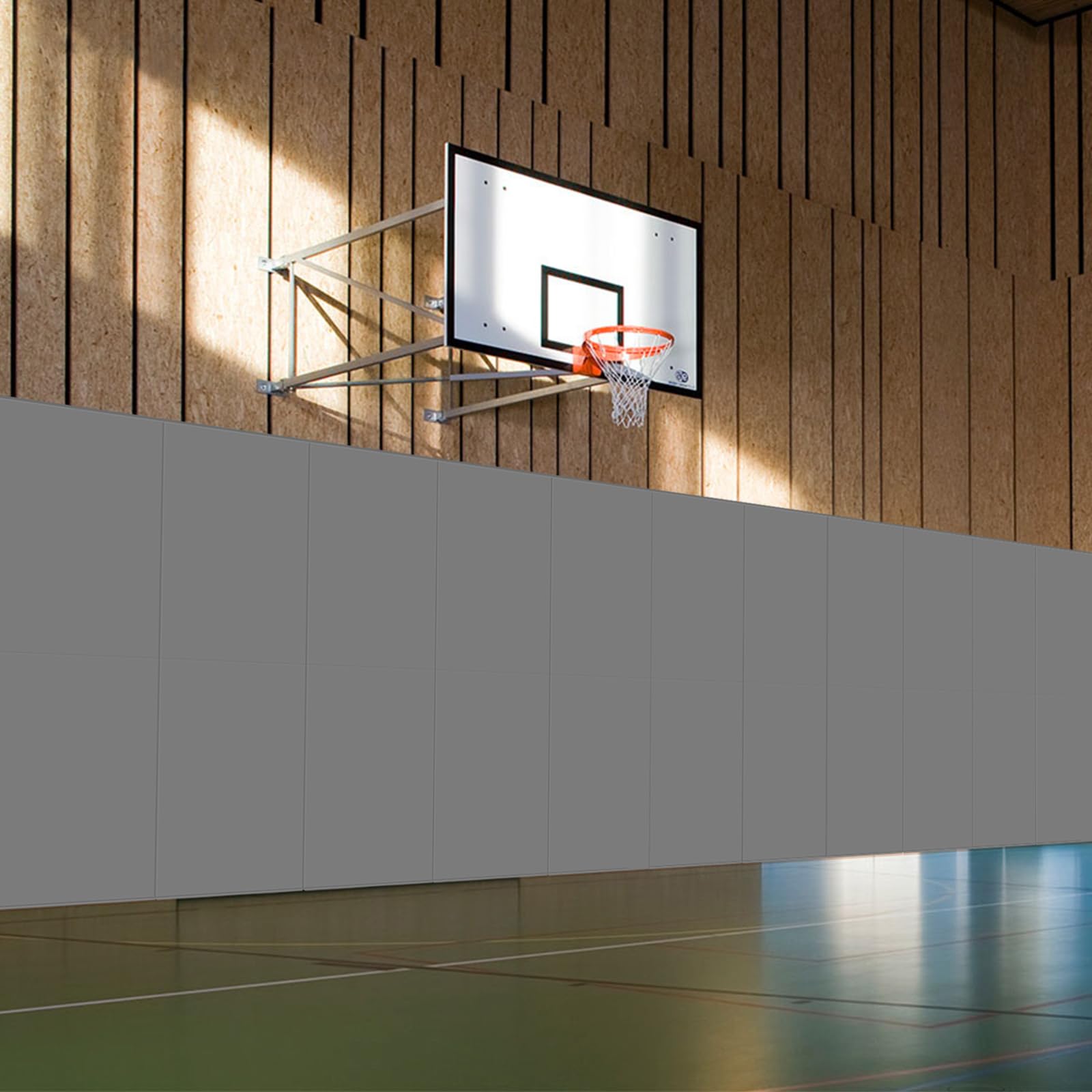 VANCL 2" Thick/4" Thick Gym Wall Padding Foam Gym Wall Pads for Kids Gym Padding for Wall Mats Wall Protection Pad, Durable Waterproof Basketbakll