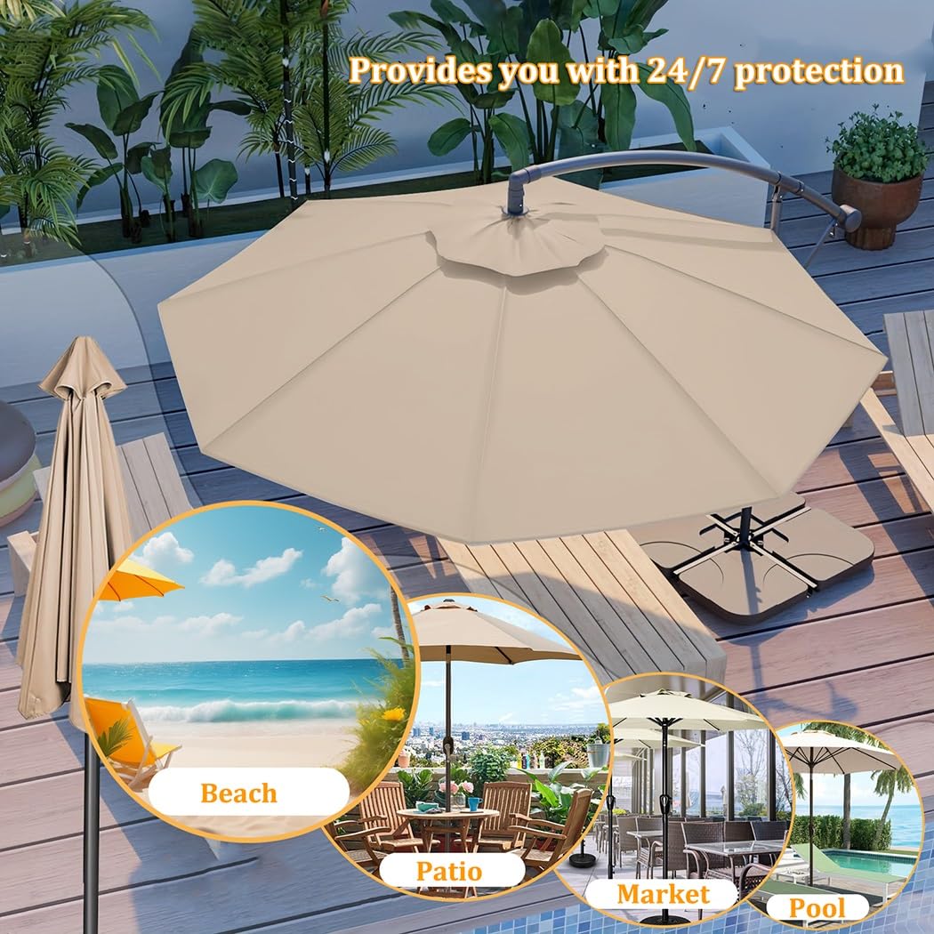 YJLTKL 6.5ft/7.5ft/8.2ft/8.8ft/9.5ft/11.5ft Market Umbrella Canopy Patio Parasol Replacement Top Cover 6/8 Ribs Polyester Fabric(Wine red,6.5ft (200cm)/8 Ribs) : Patio, Lawn & Garden