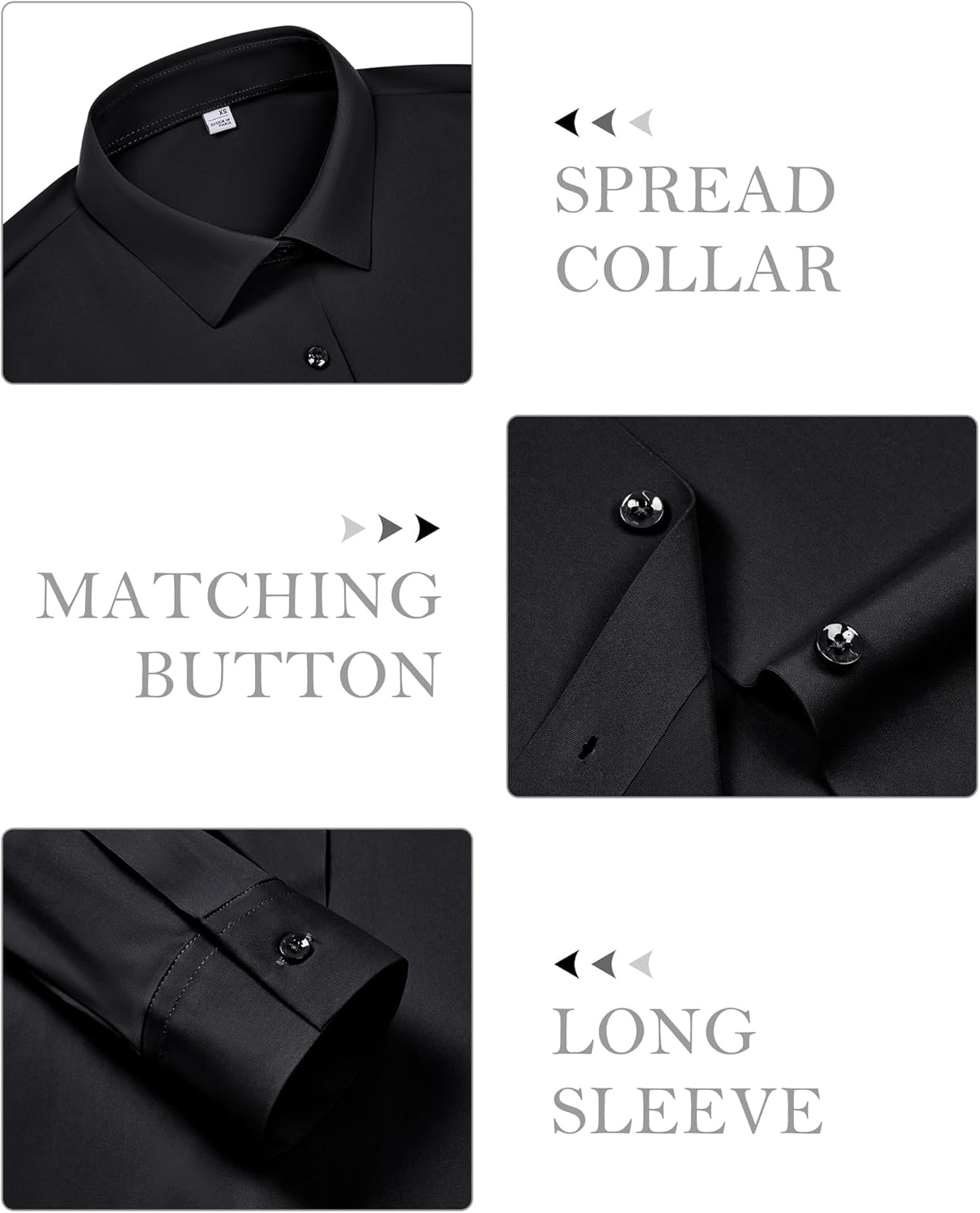 siliteelon Women's Button Down Shirt Slim Fit Long Sleeve Business Shirts with 4-Way Stretch Wrinkle Free - Image 4