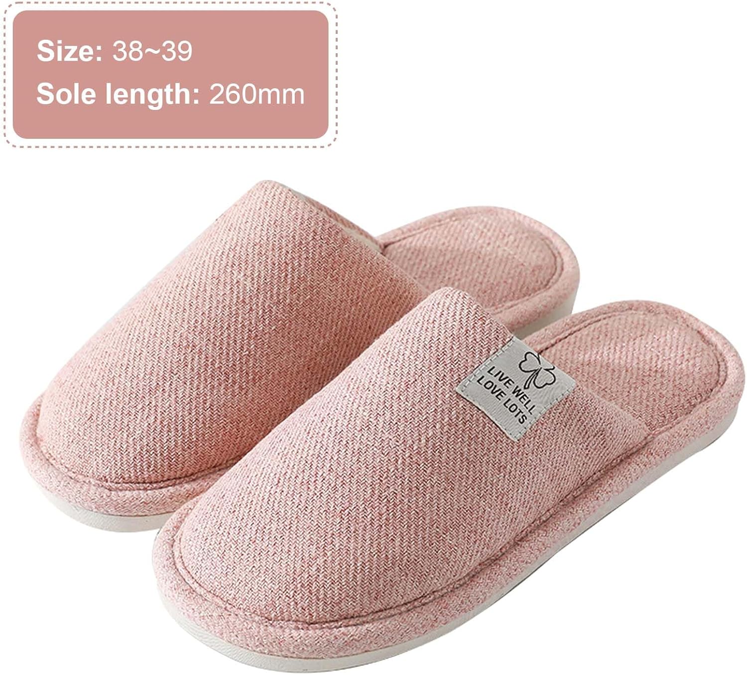 Colexy Women's Men's Slippers, Cotton Linen Comfortable and Breathable Material Indoor Slippers Washable Guest Slippers Autumn Winter Slippers for Hotel Casa Spa 3 71++bS3foUL. AC SL1500