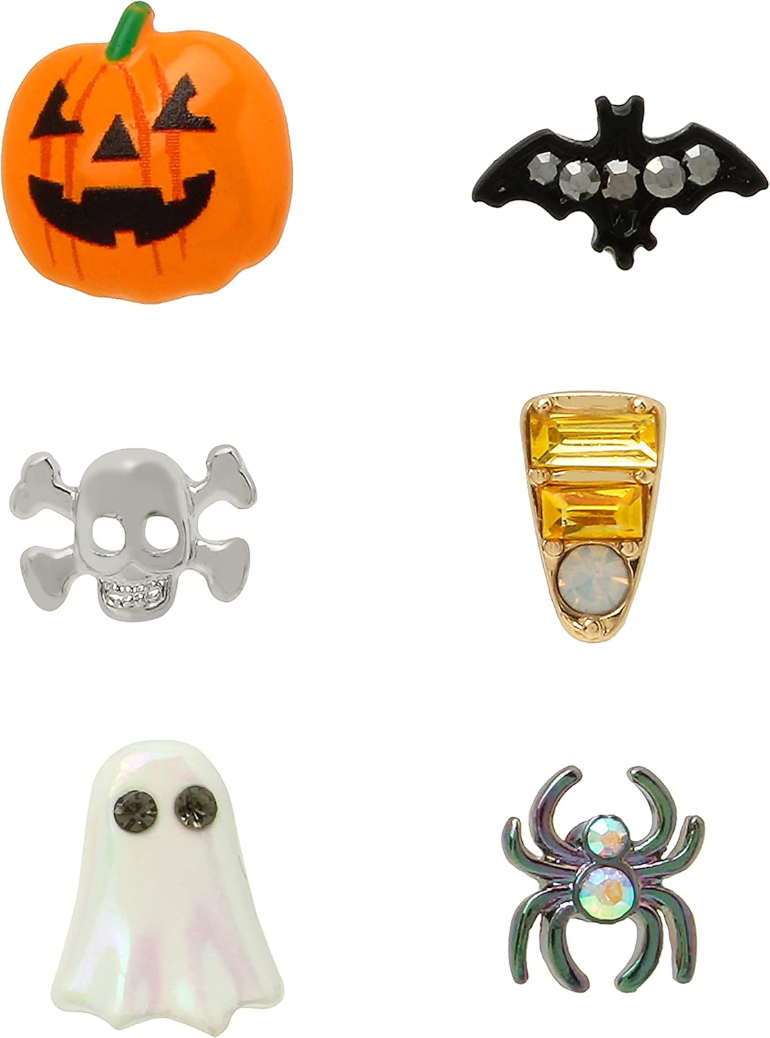 Pumpkin Single Stud Earrings Set: Clothing, Shoes & Jewelry