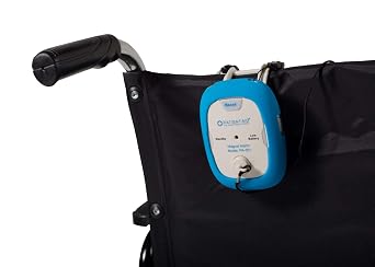 Patient Aid Chair & Bed Alarm - Magnet Pull Cord Alarm for Elderly & Dementia Patients - Helps Prevent Falling & Wandering - with Battery, Magnetic Caregiver Alert & 3 Mounting Options