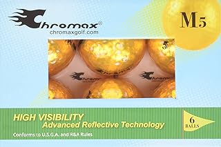Chromax Metallic M5 Colored Golf Balls (Pack of 6)