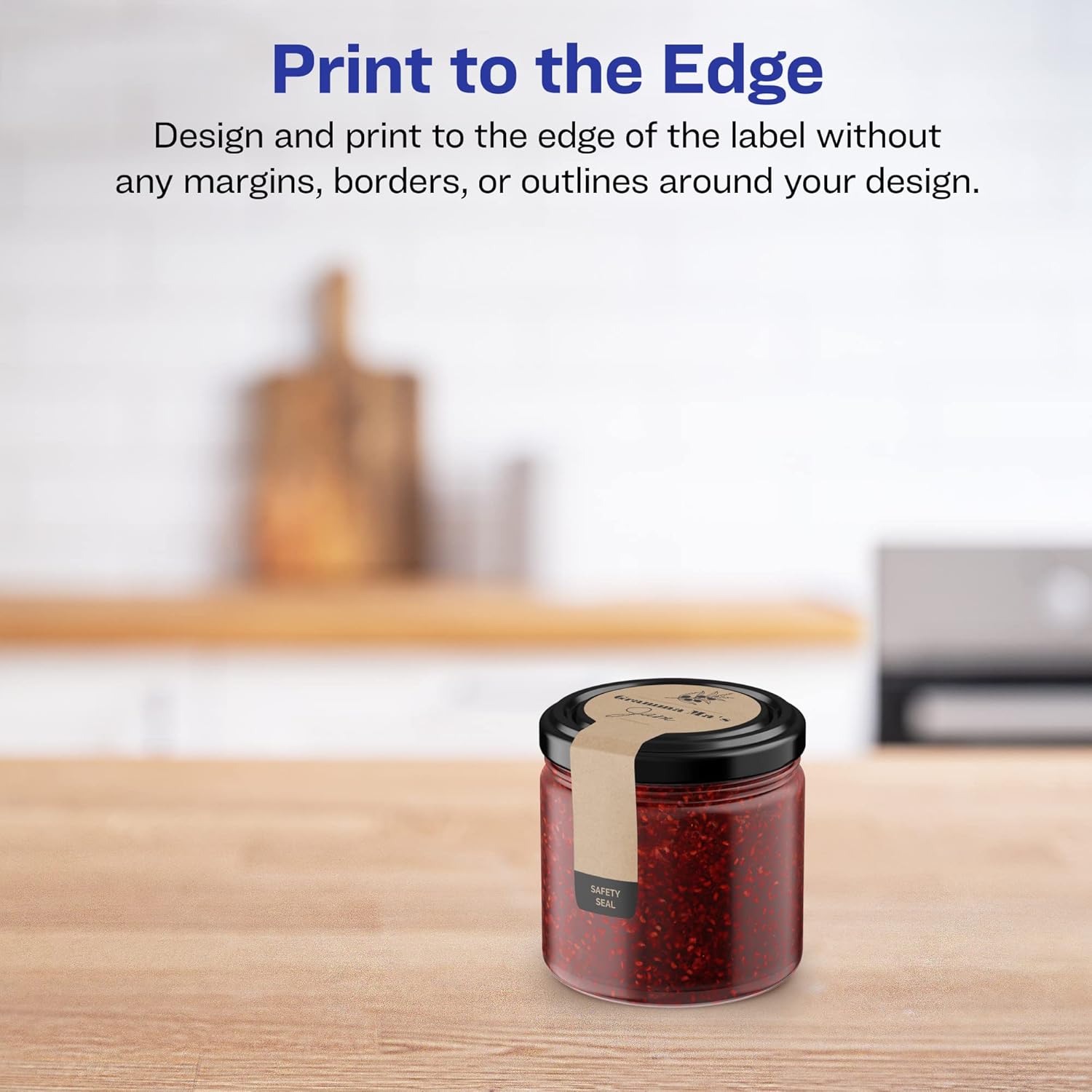 Avery Kraft Brown Lollipop Labels, Sure Feed Technology, 1.5" x 4", 400 Kraft Brown Labels, Print-to-The-Edge, Laser/Inkjet Printable