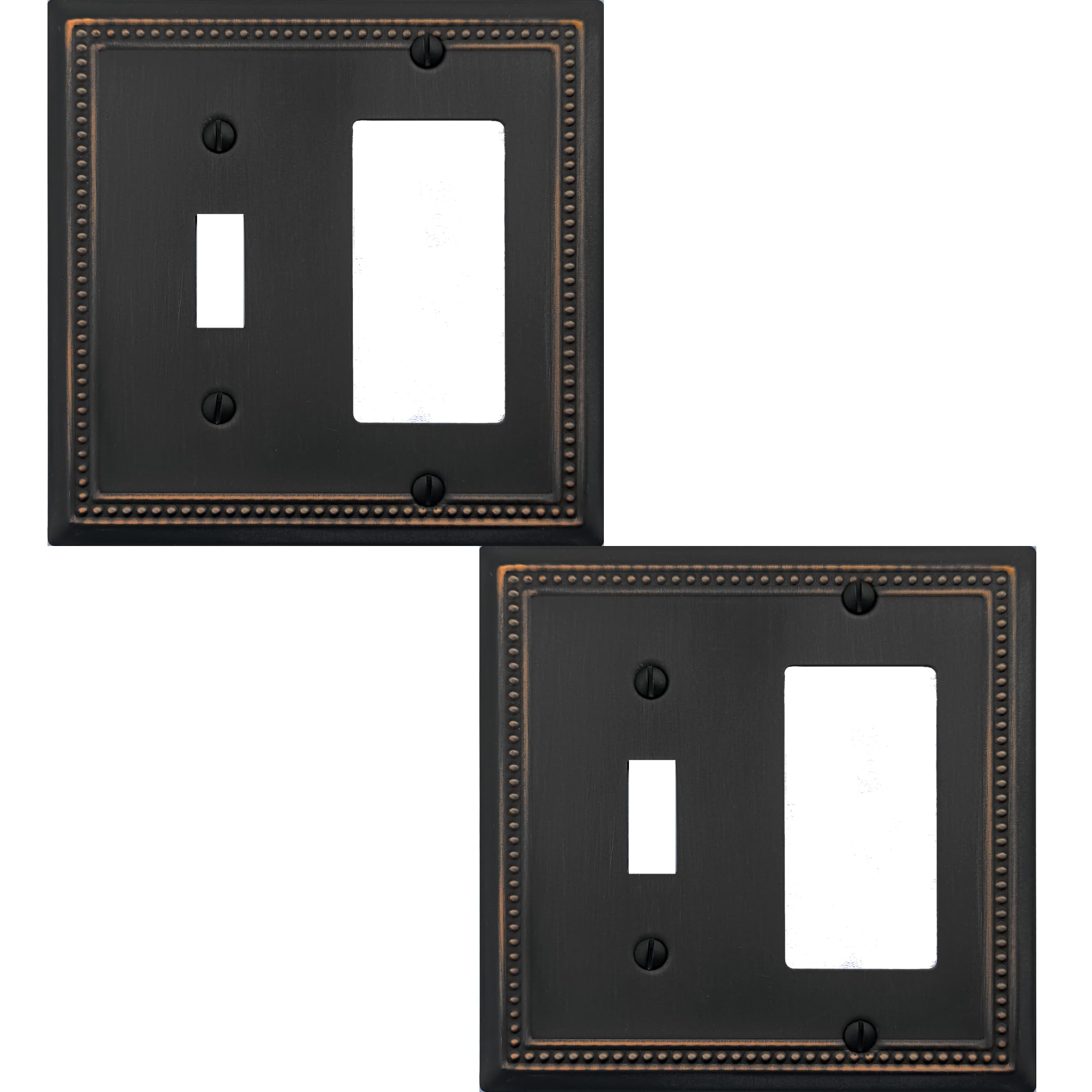 Beaded Wall Plates - Elegant White Decor -8