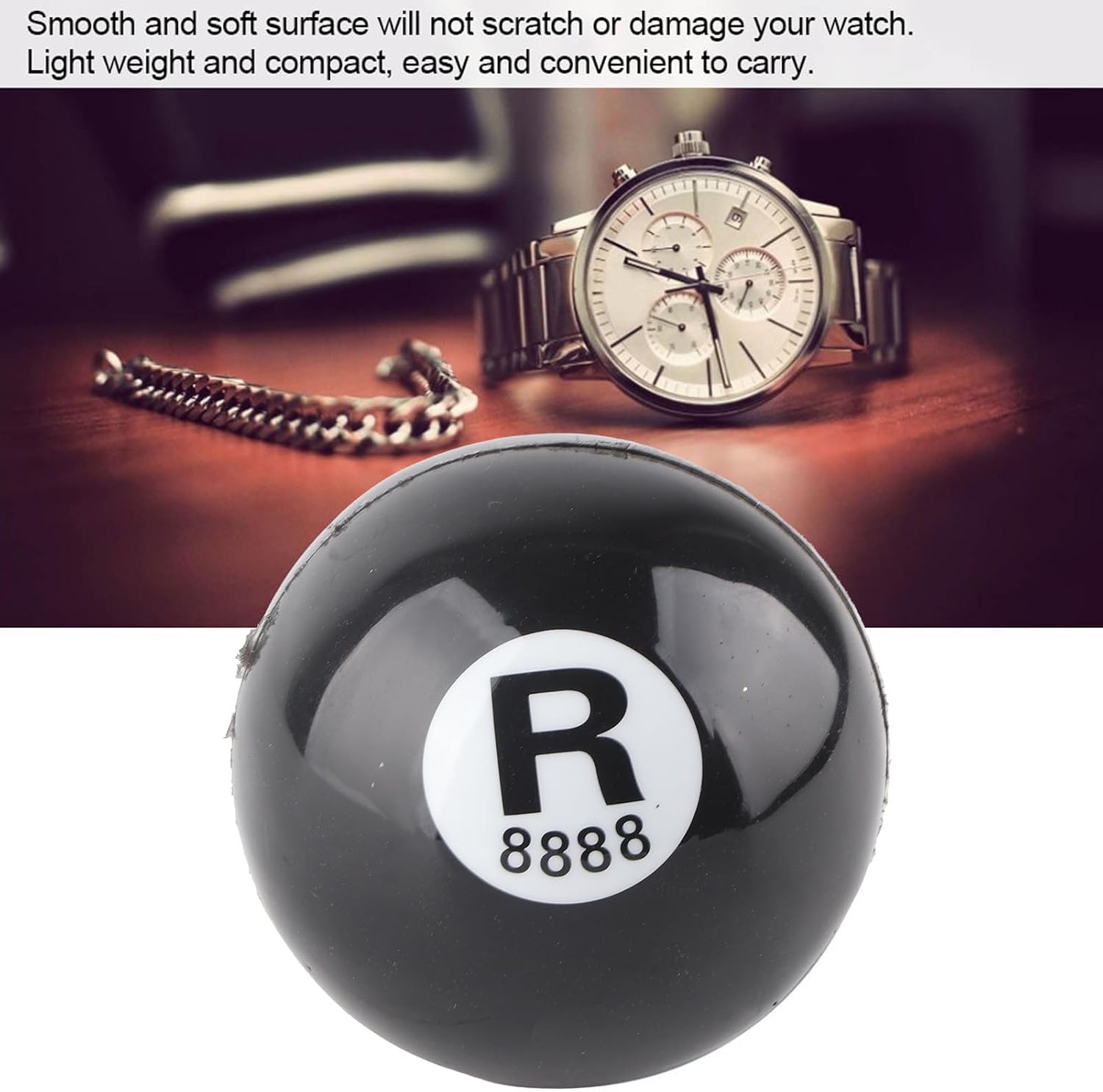 Rubber Ball Type Watch Case Opener, Black Watch Repair Tool, Practical Rubber Screwing Ball Type Watch Back Case Opener Tool for Watchmaker(Black)