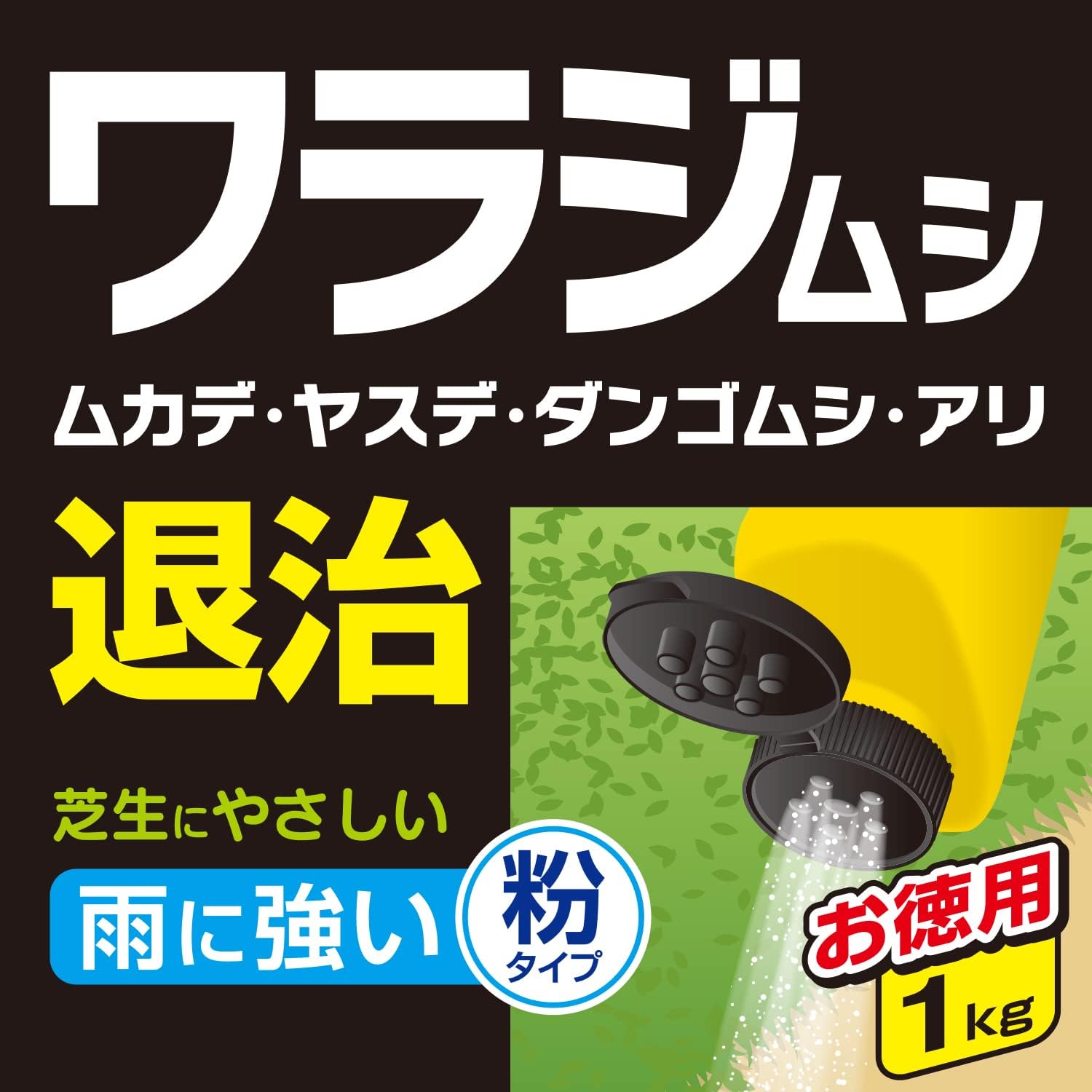 Amazon 紀陽除虫菊 ワラジ虫 まとめて退治 1kg 粉タイプ 虫除け対策 雨に強い 殺虫剤 ダンゴムシ ムカデ 屋外 虫退治 紀陽除虫菊 ドラッグストア