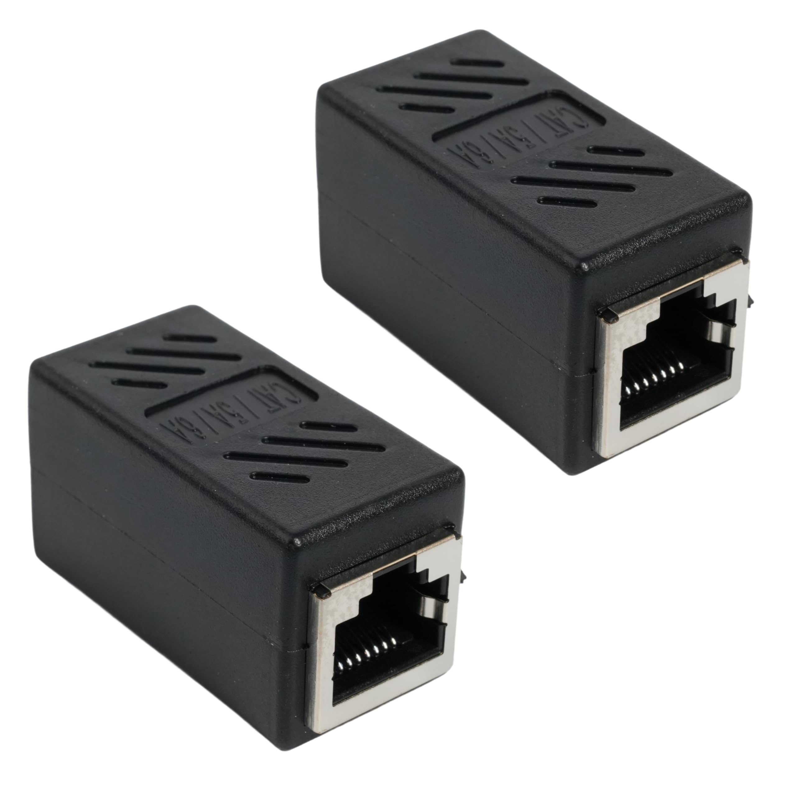 Lot de 2 Coupleur RJ45 10Gbps Connecteur Femelle-Femelle Aluminium Adaptateur Ethernet Blindé Cat8/7/6/5/5e Réseau PoE