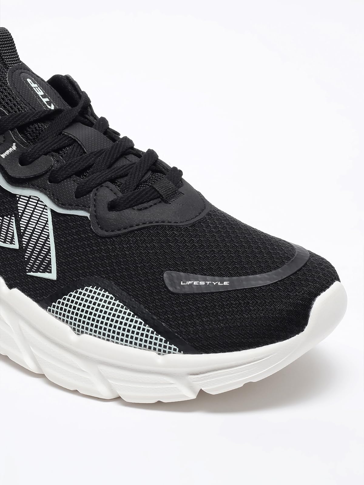 XTEP Black,Bubbly Green Running Shoes for Women Euro- 38 2