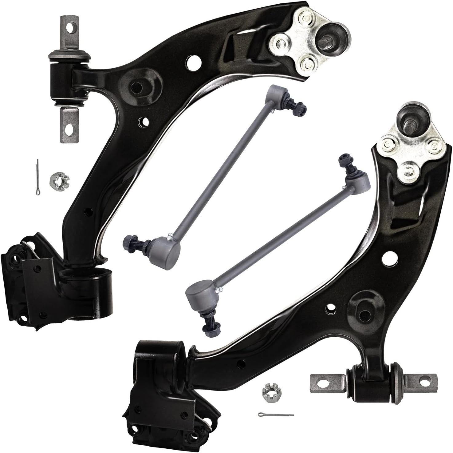 Detroit Axle - 4pc Front End Control Arms Kit for 2015-2016 Honda CR-V, 2 Lower Control Arms w/Ball Joint 2 Sway Bars Replacement
