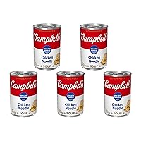 Vista 1 de Campbell's Sopa condensada de fideos de pollo con un 25% menos de sodio, lata de 10.75 onzas (paquete de 5)