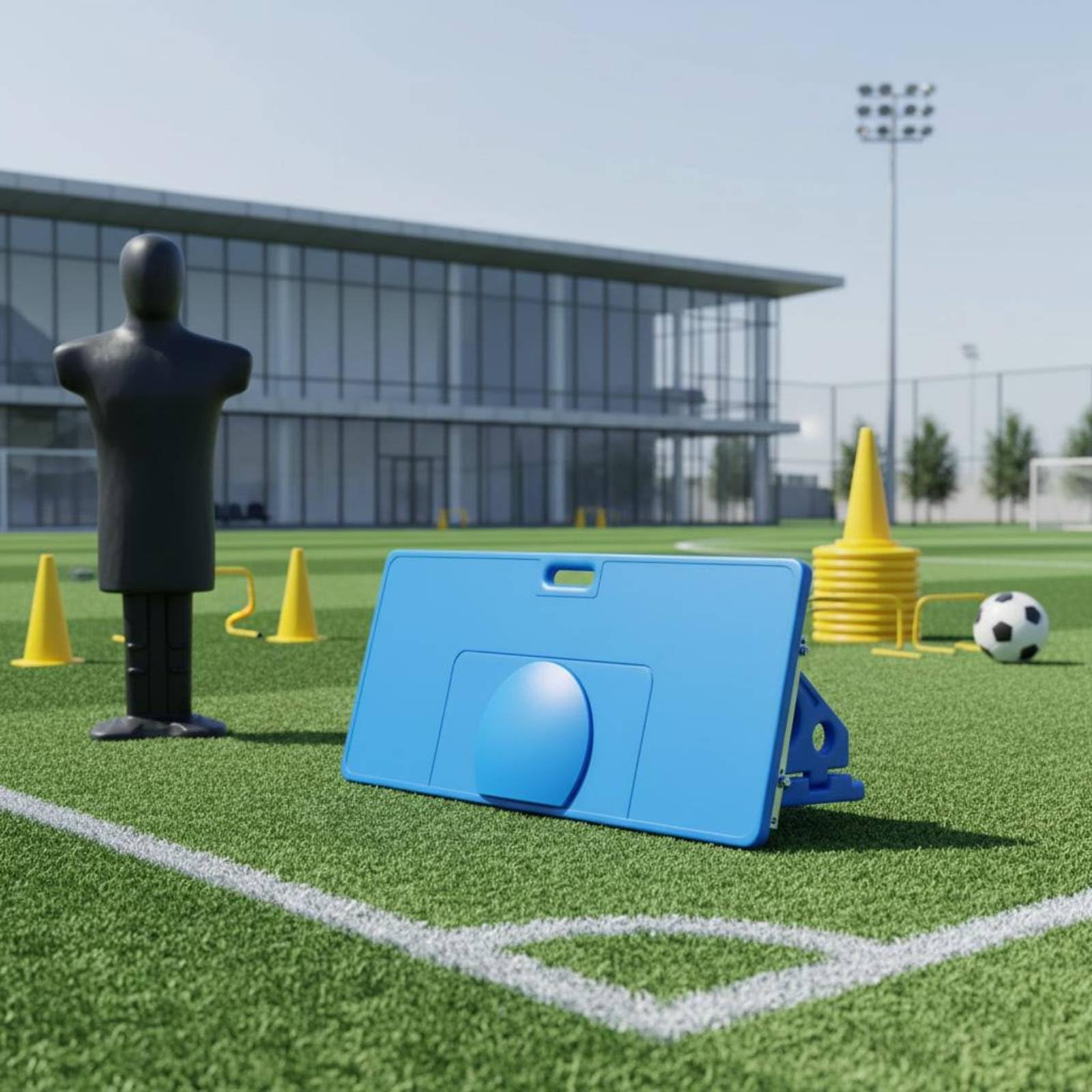 Qianly Rebounder da Calcio Ritorno Rapido Della Palla Rete Rimbalzante Calcio Struttura Robusta Rete da Rimbalzante Sportiva per Campo Sportivo