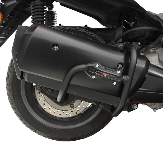 GP Kompozit Exhaust Guard Crash Bar Black Compatible for Yamaha Xmax 250 / Xmax 300 2018-2024