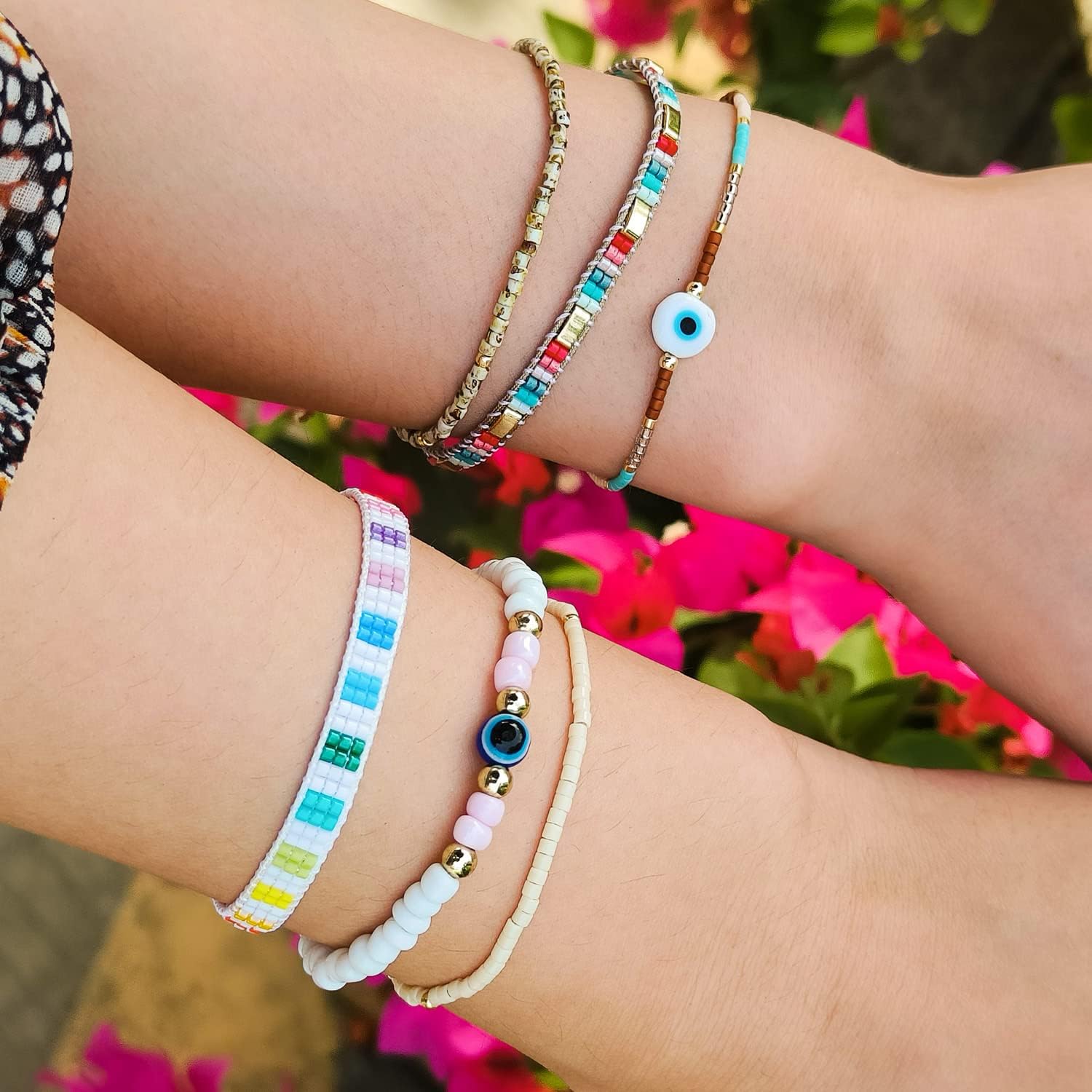 KELITCH Donne Miyuki Braccialetti Perline Handmade Flower Braccialetti Amicizia Braccialetti Braccialetti Braccialetto Gioielli