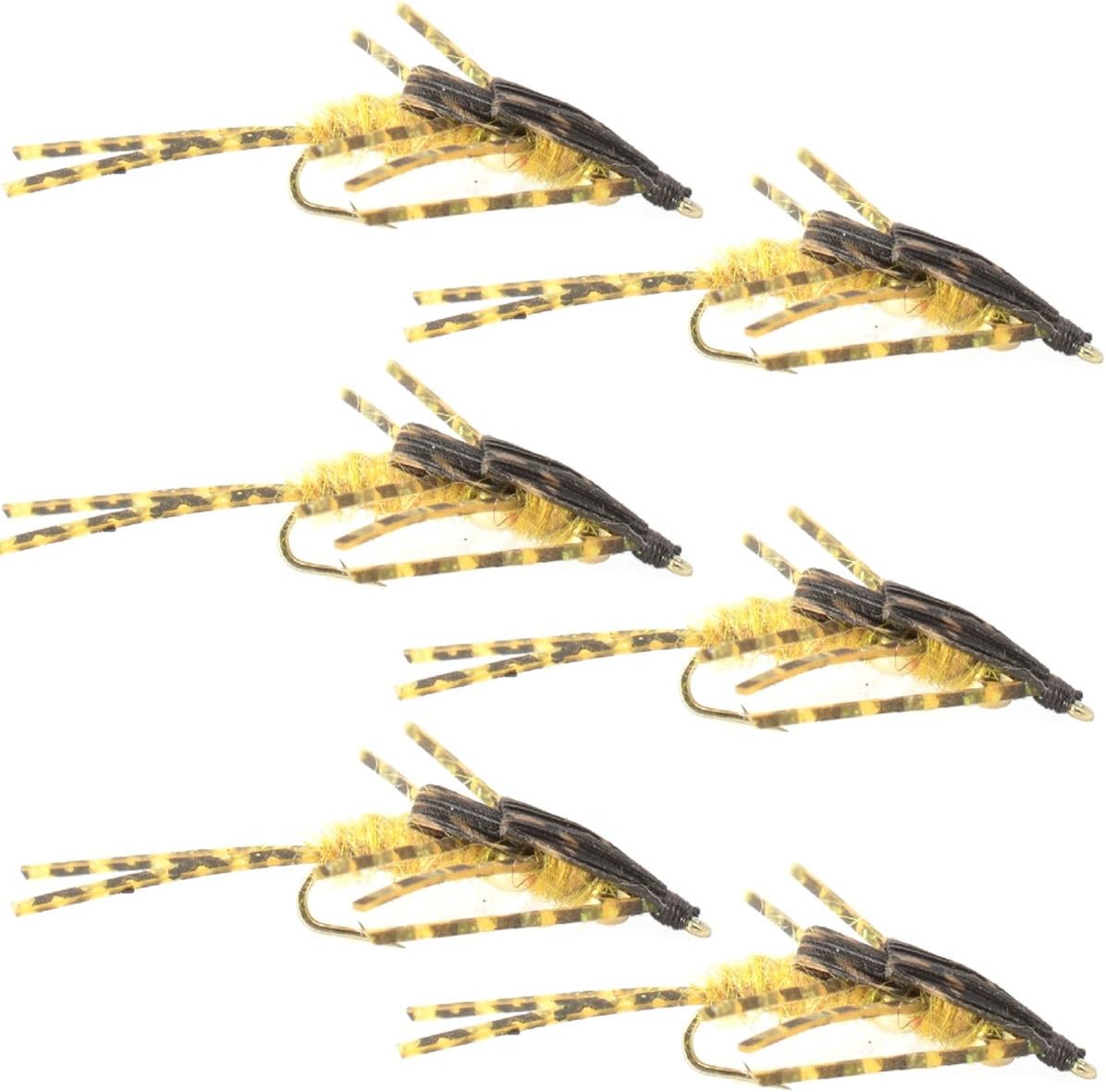 The Fly Fishing Place Double Bead Nymph Fly Fishing Flies - Mike's Golden Sto...