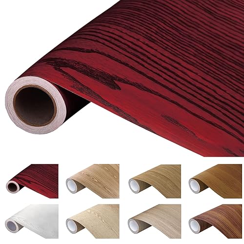 Miniatura 1 de ILOFRI Cinta de reparación de grano de madera de 16 x 118 pulgadas cinta de madera grande para suelo cinta autoadhesiva de reparación de madera para