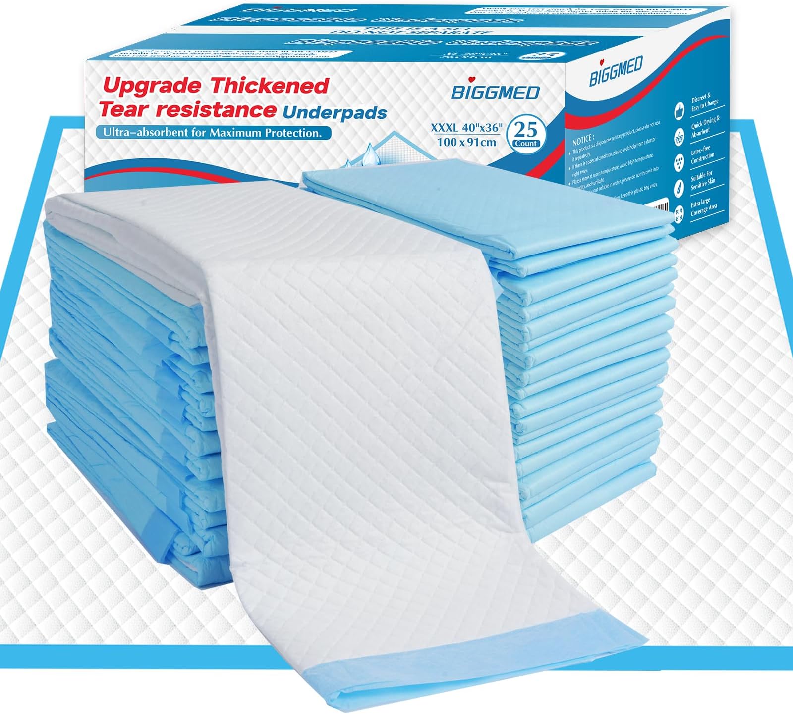 True Care Incontinence Bed Pads for Adults 30x36 Super
