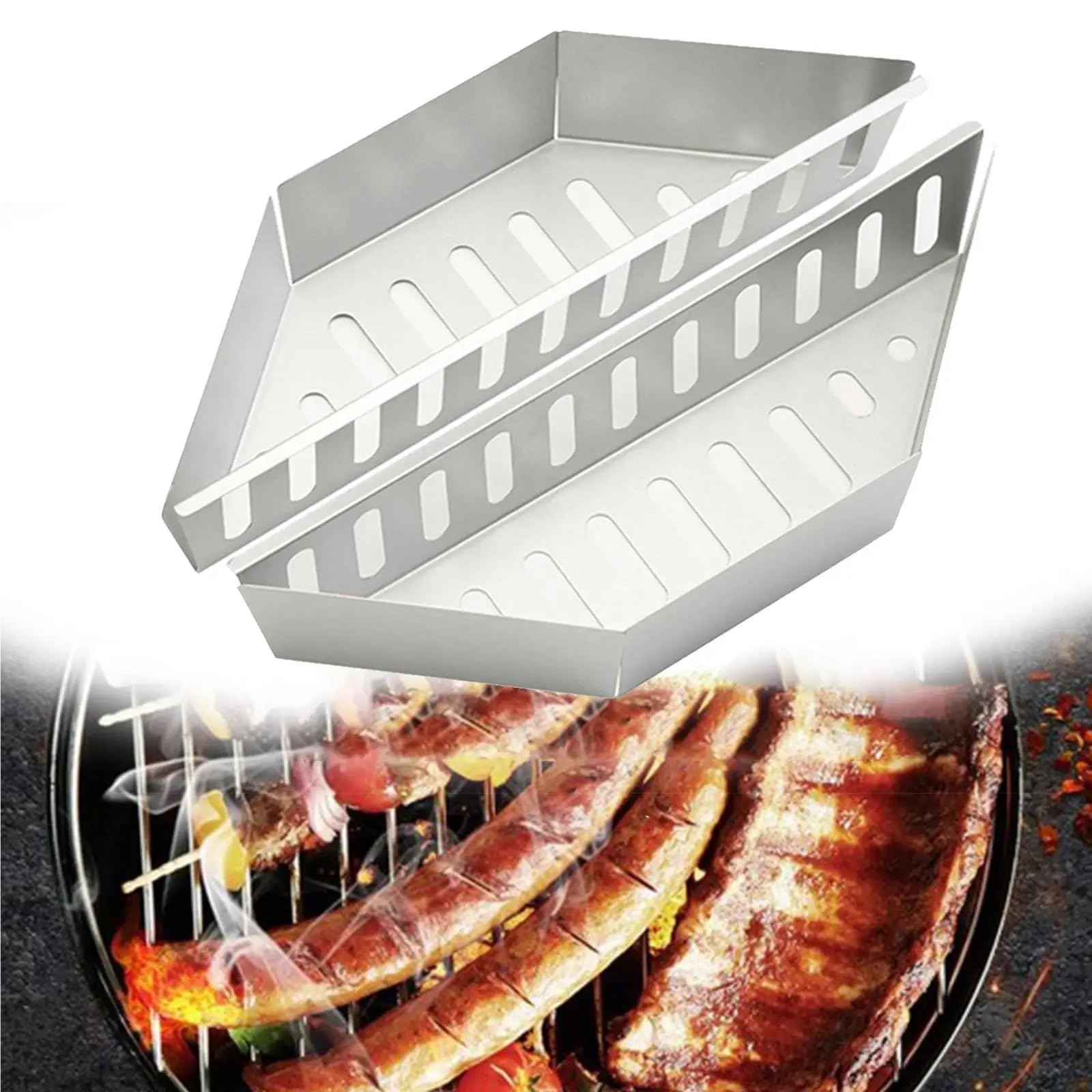 Wytrzymałe uchwyty na brykiet na grill, kemping i piknik, przenośny uchwyt na węgiel drzewny do grillowania na świeżym powietrzu