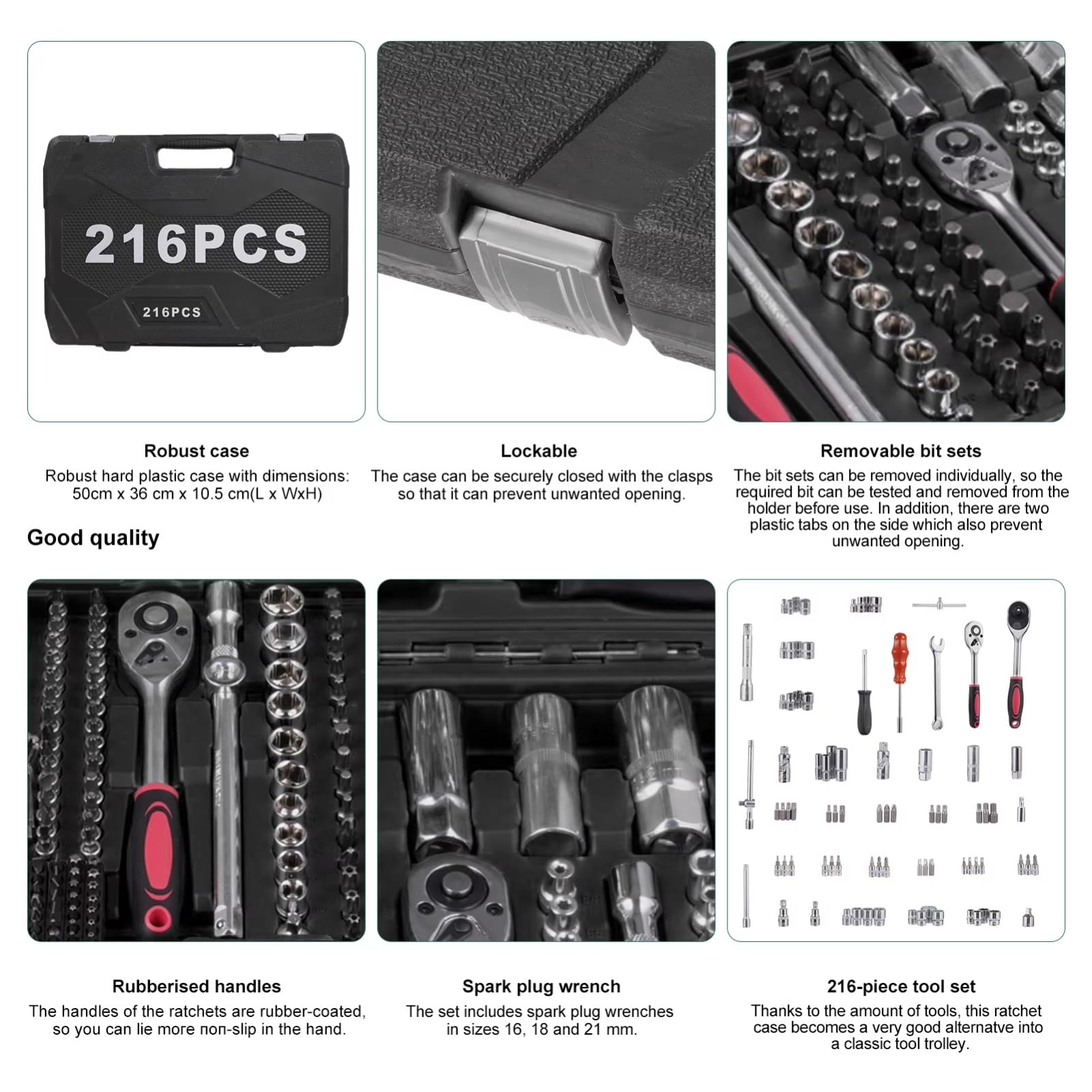Maletín herramientas multiusos Kit Compacto Para El Cuidado De Bicicletas Y Motocicletas Juego De Herramientas Automotrices 151 Uds.