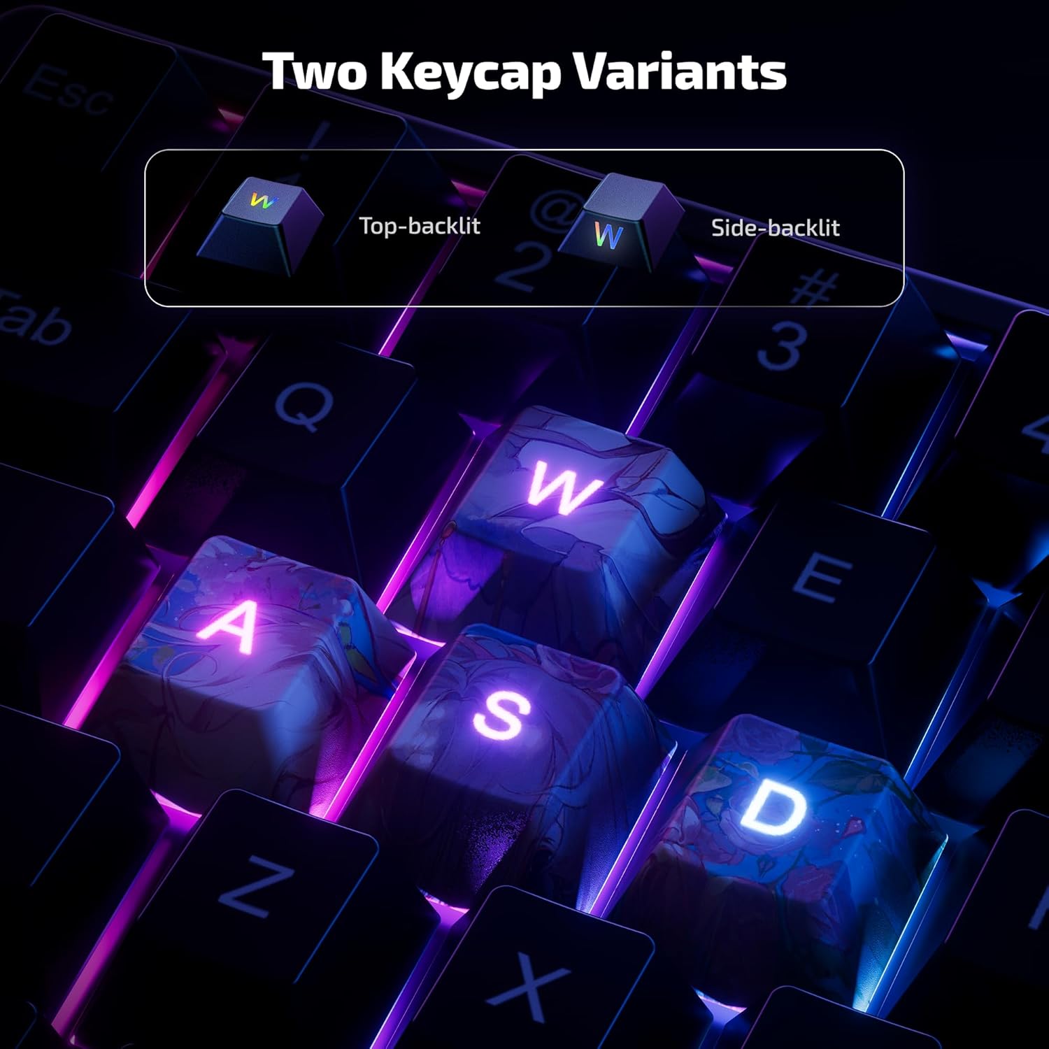 Custom Keycaps, Personalized Keycap Set PBT- Upload Your Photo, Cartoon, Anime, or Design - Custom Made for Mechanical Keyboards, Compatible with Cherry MX, for Gamers & Enthusiastsa