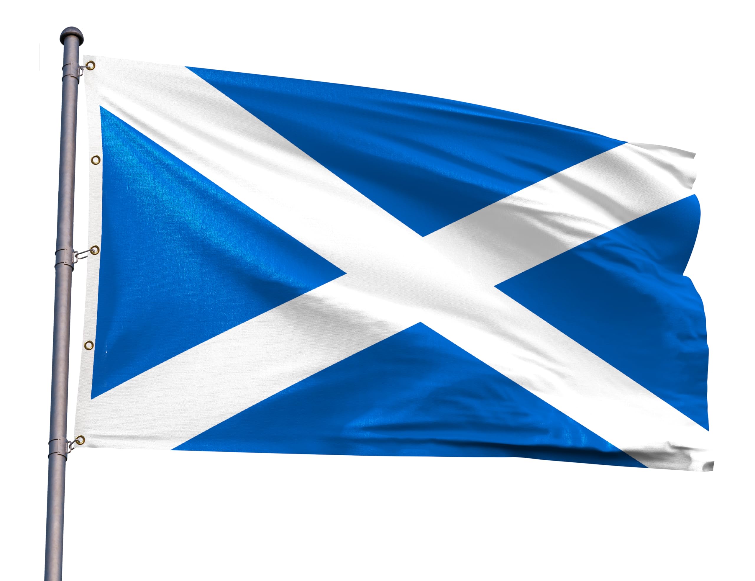 Scotland Extra Large Flag 10x15FT Giant Scottish National Polyester Flag With 5 Grommets For Patriotic Scottish Themed Festival Events Party Decoration (Scotland, 10x15FT)