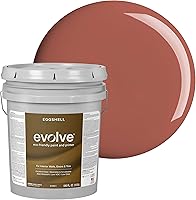 Vista 26 de EVOLVE Pintura e imprimación para interiores, cáscara de huevo (blanco alabastro), 1 galón, cobertura de una capa, excelente oculto, bajo contenido