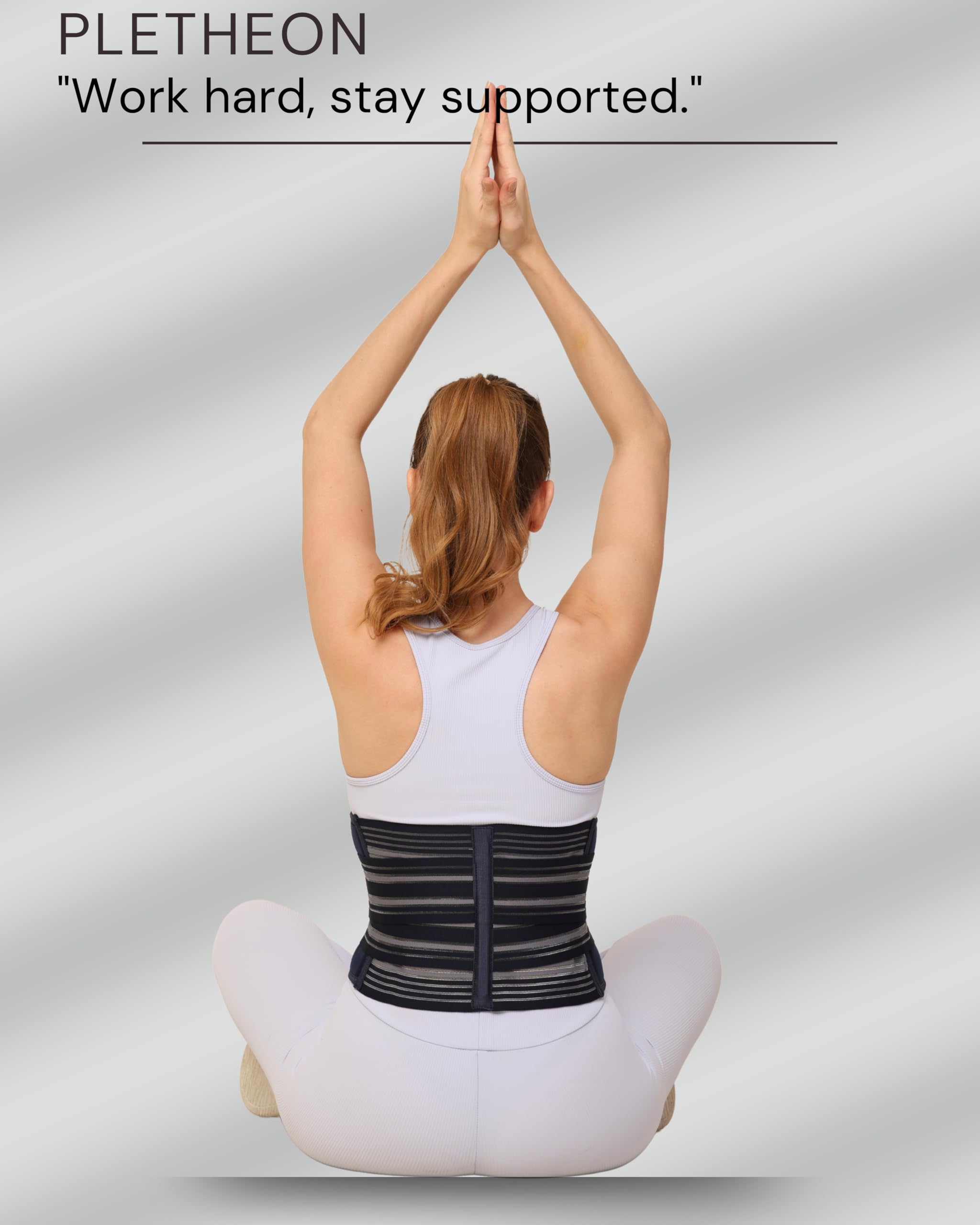 PLETHEON Neoprene 3-in-1 Postpartum Abdominal Belt For Women Belly, Waist & Pelvis Support | Post Pregnancy Recovery Belt | Maternity Tummy Wrap For Slimming & Back Pain Relief (Single Blue) - Image 2 thumbnail