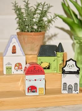 BoxLunch Disney The Nightmare Before Christmas Village Spice Jar Set - BoxLunch Exclusive MULTI NONE