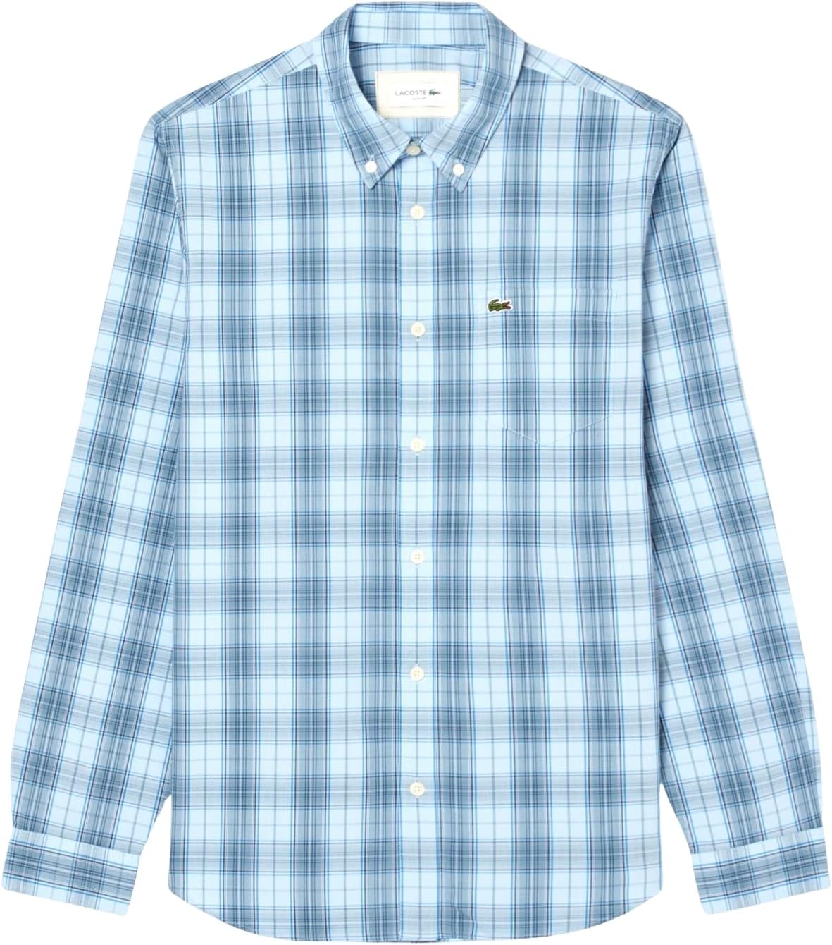 Lacoste Men's Slim Fit Stretch Plaid Shirt - Image 5